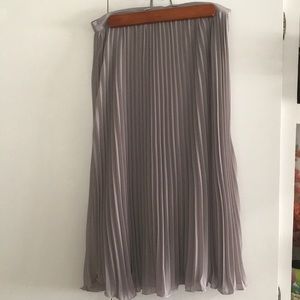 Brand new grey A-line midi skirt